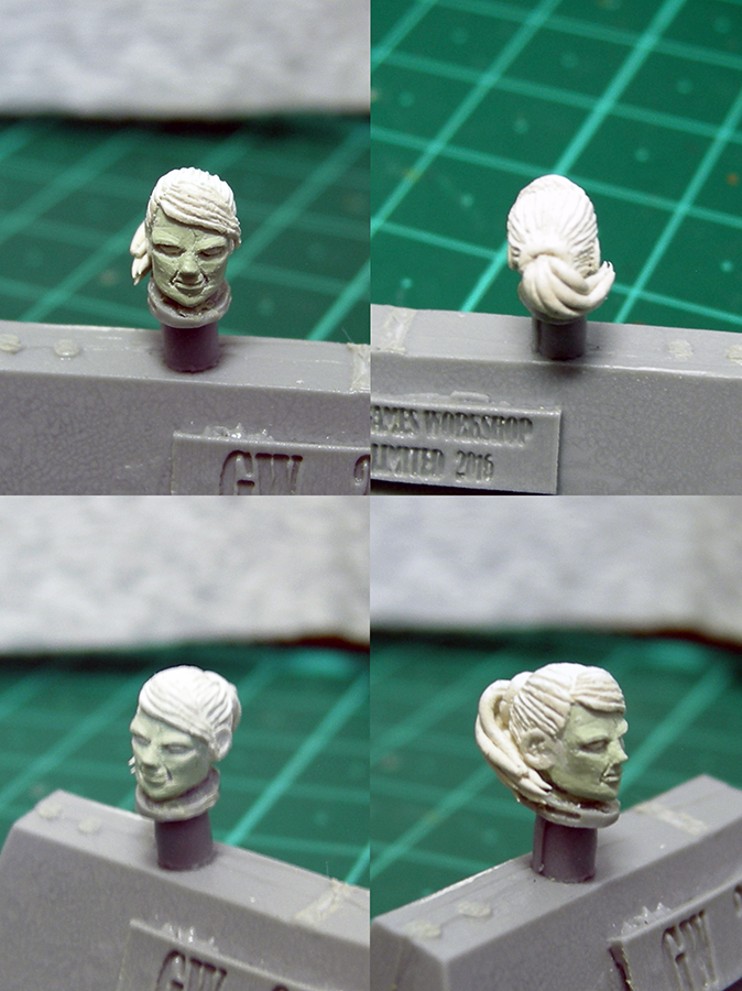 Custom Sculpted Female Head