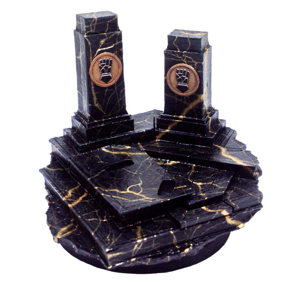 Black and Gold Marble Base